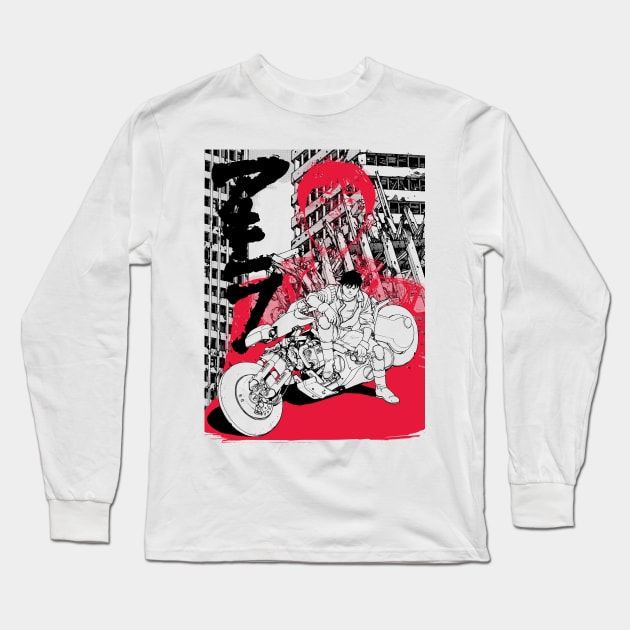 Akira/Kaneda Long Sleeve T-Shirt by geekingink